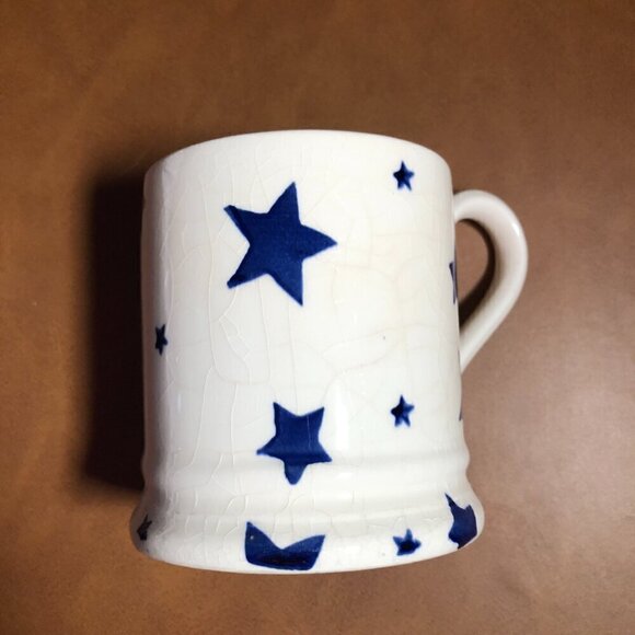 Emma Bridgewater Seconds Blue Star 1/2 Pint Mug EUC - Picture 7 of 13